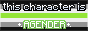 This character is agender